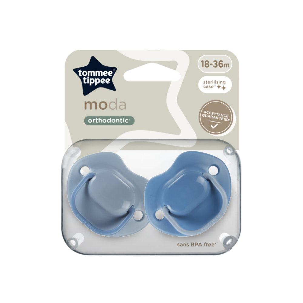 Pack of 2 - Tommee Tippee MODA Soother, 18-36 Months - Baby Essentials