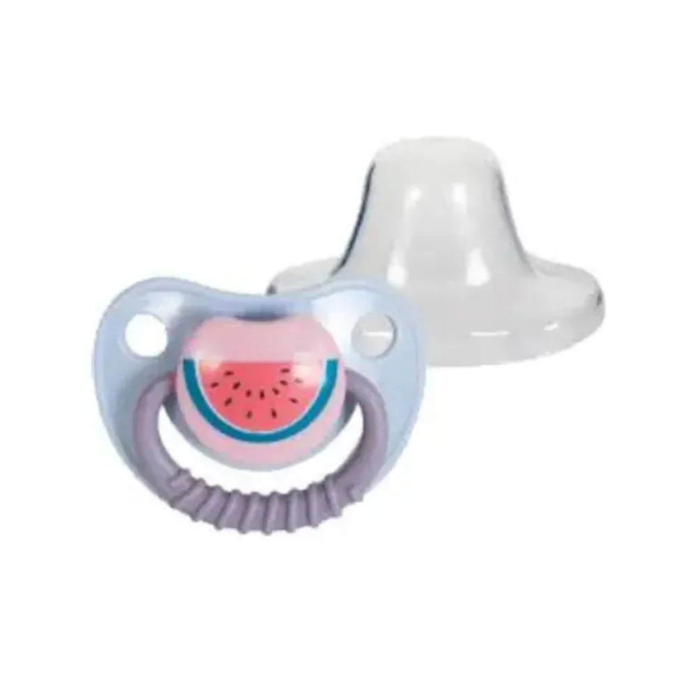 True Silicone Round Pacifier 6m+ - Watermelon - Baby Essentials