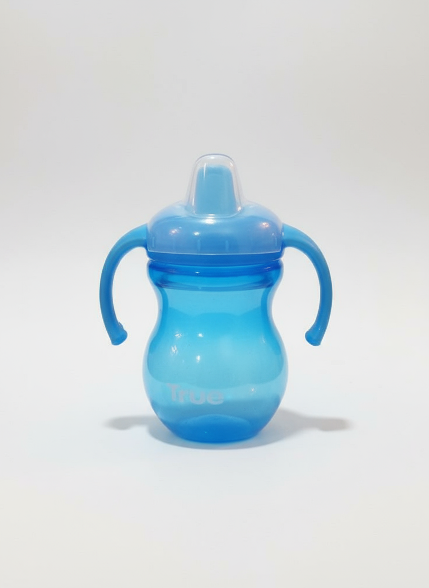 True Non-Spill Training Cup 270ml – Baby Blue (6–12m)