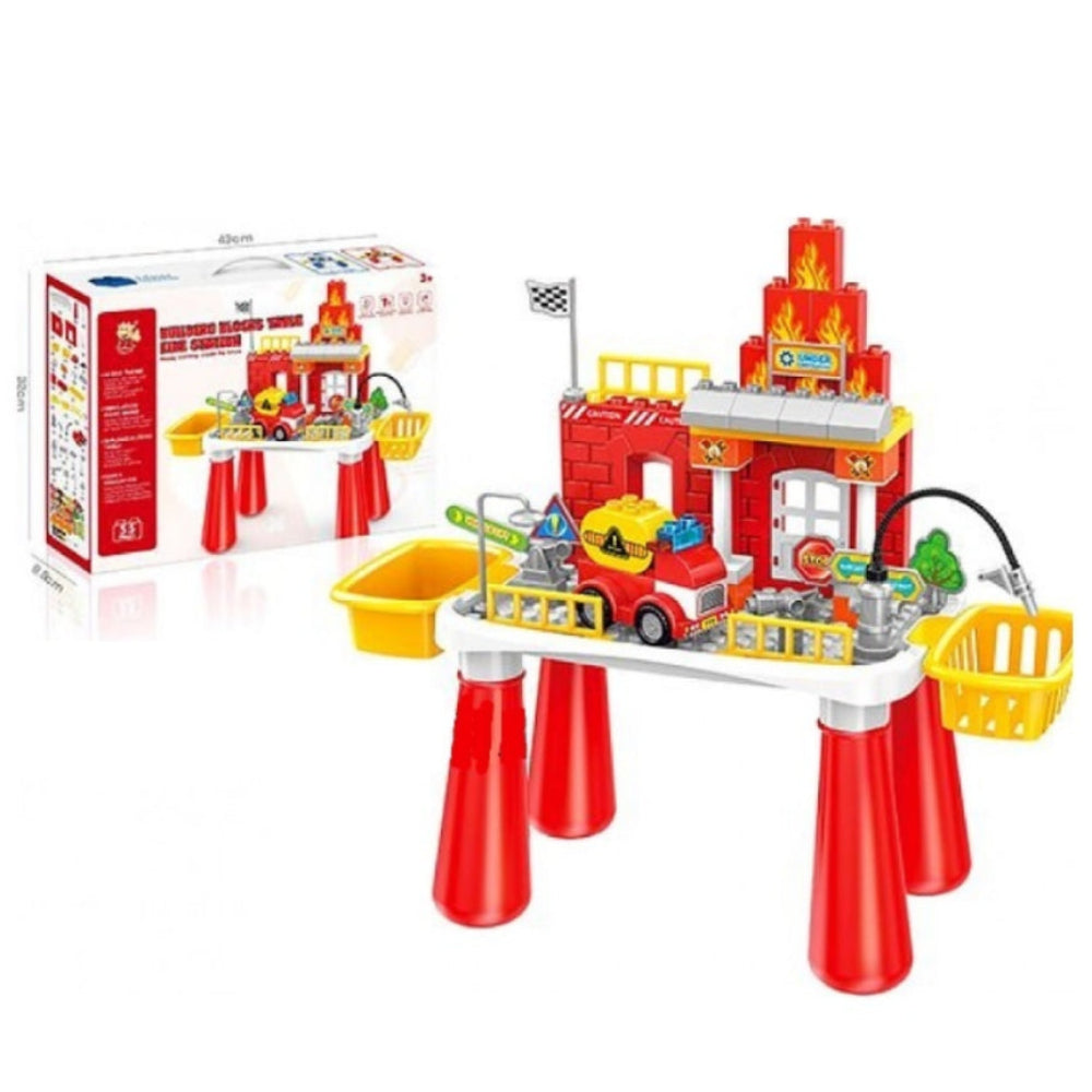 Building Blocks Table – Fire Station Theme
