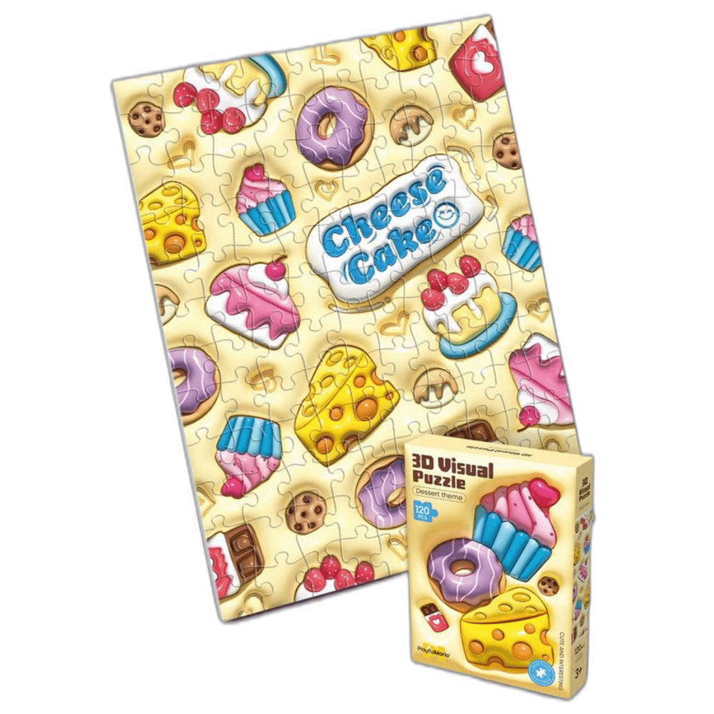 3-D Visual Puzzle - Dessert Theme - Toys - Playful Mario