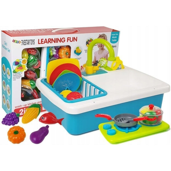 2-in-1 Learning Fun Luxury Kitchen Set – 34 Pcs