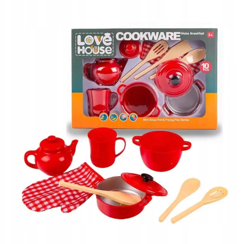 Love House Kitchen Cookware Set – 10 Pcs