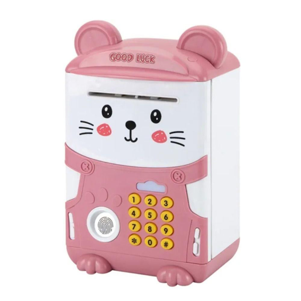 Music Saving Box Electronic Piggy Bank – Pink - Toys - Egypt