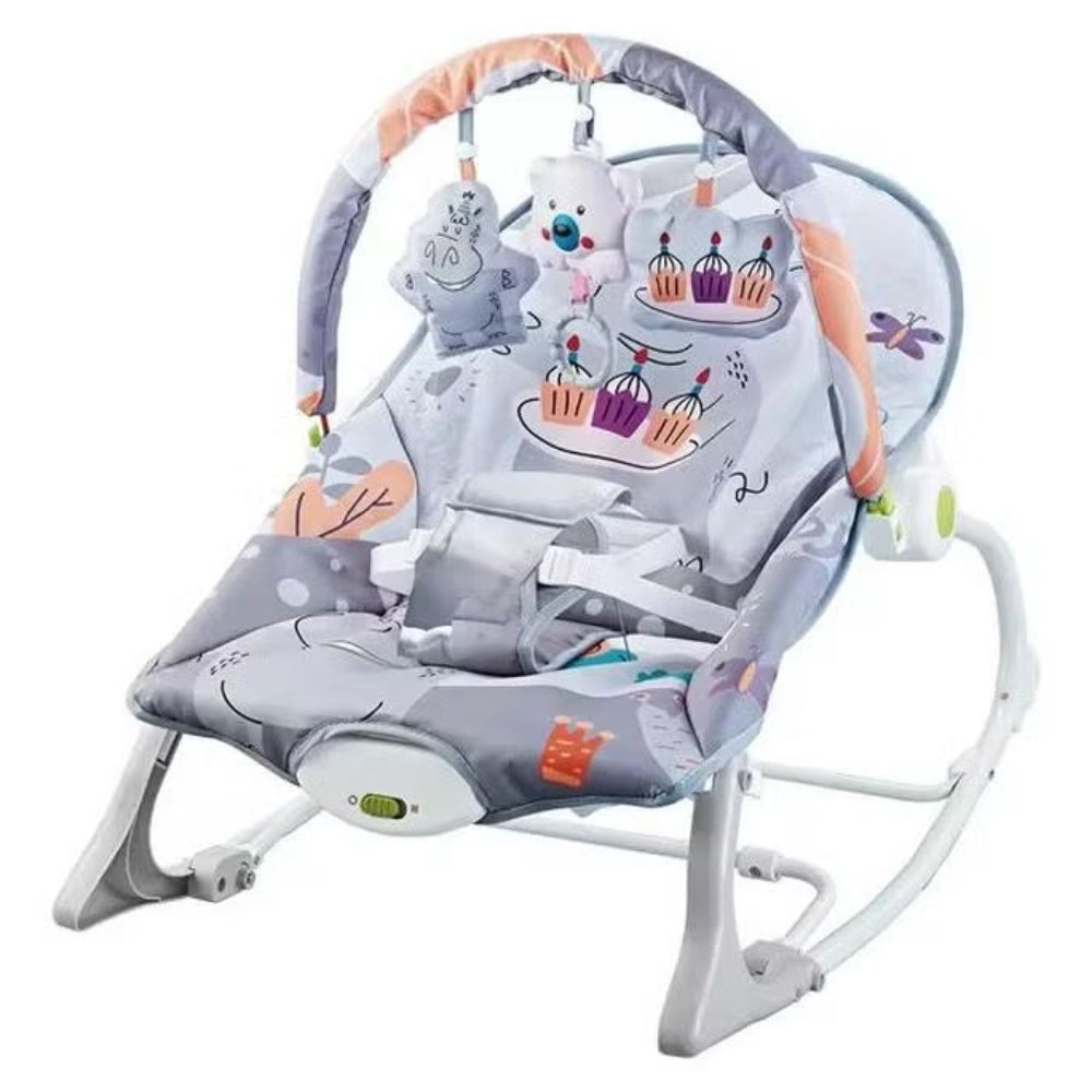 Umbrella Multifunctional Baby Rocker and Bouncer – Grey - Baby Essentials