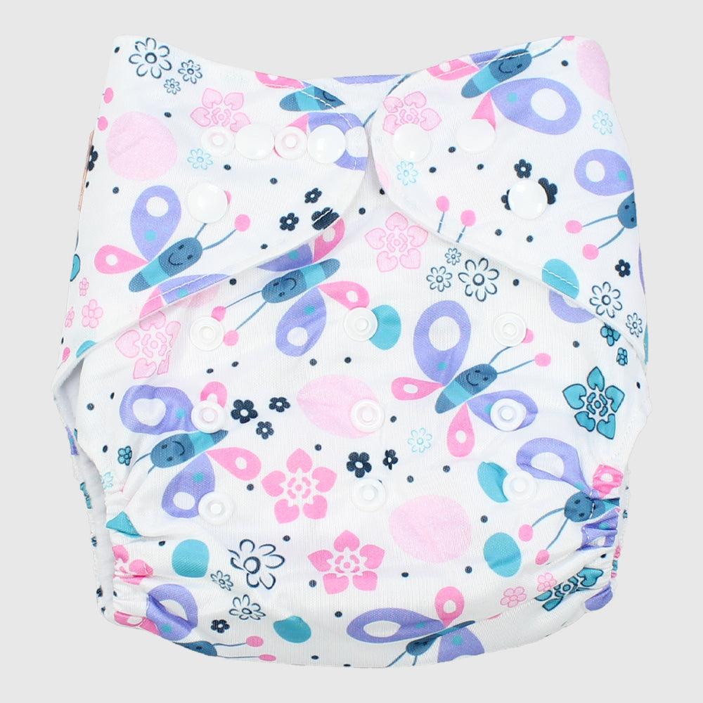 Adjustable And Reusable Diaper (Butterflies) - Ourkids - Global