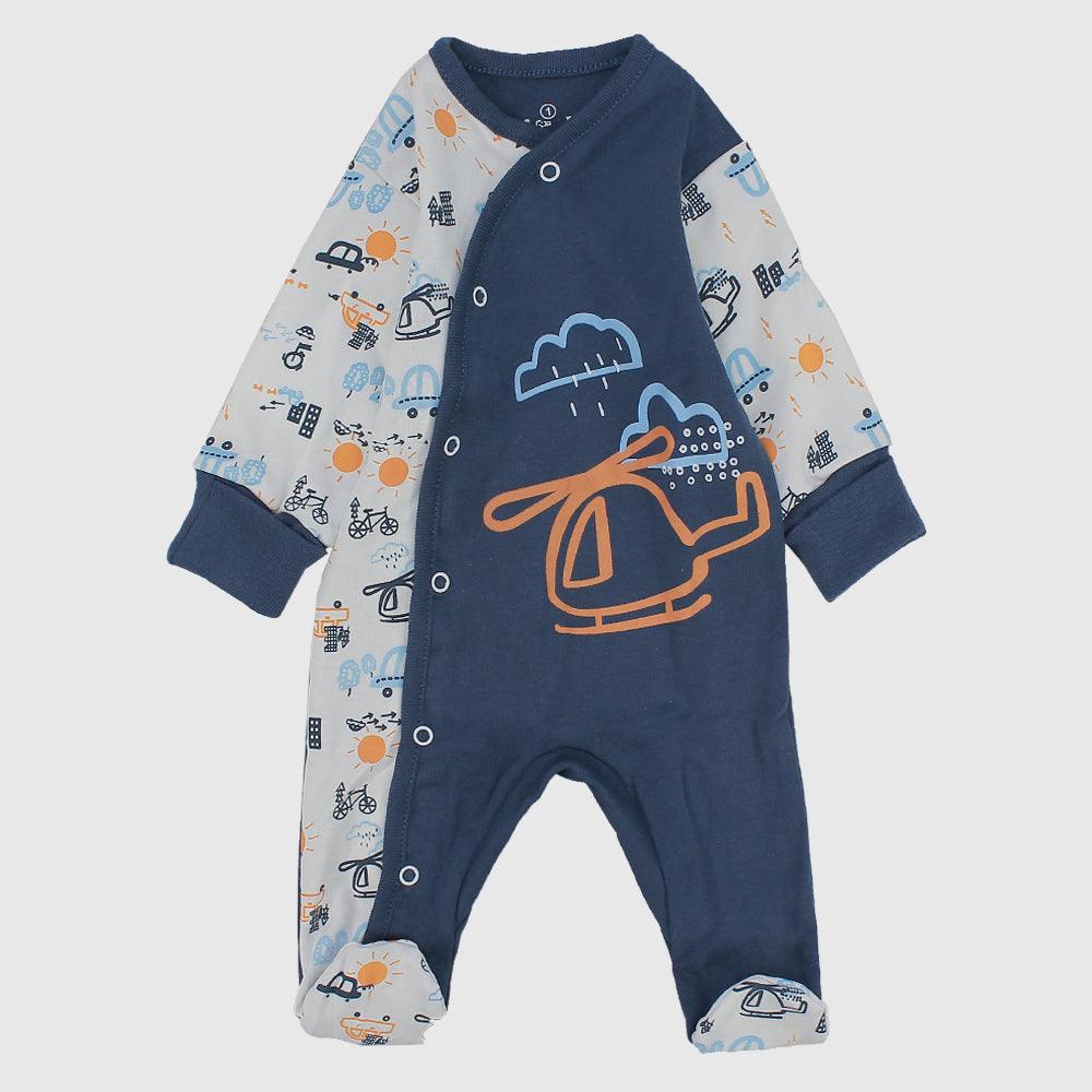 Airplane Long-Sleeved Baby Footie - Ourkids - JOKY