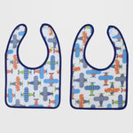 Airplanes Bib (Pack Of 2) - Ourkids - Bella Bambino