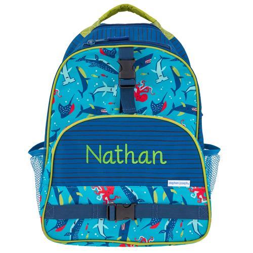 All Over Print Backpack (Sharks) - Ourkids - Stephen Joseph