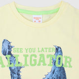 Alligator Short-Sleeved T-shirt - Ourkids - Quokka