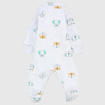 Animal Heads Long-Sleeved Baby Footie - Ourkids - JOKY