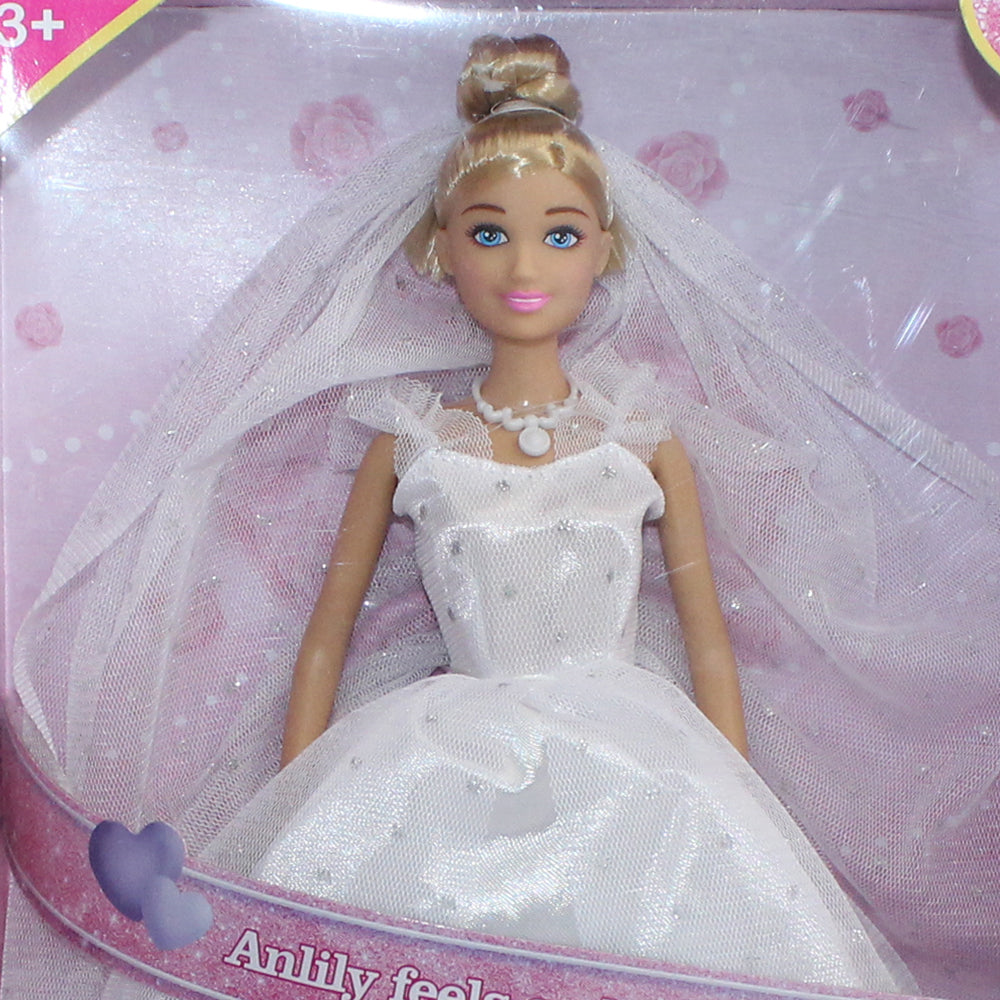 Anlily Bride Doll White Wedding Dress - Ourkids - Anlily