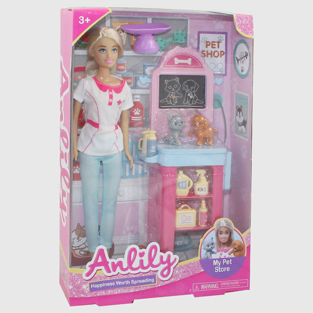 Anlily Doll and Pet Shop Set - Ourkids - Anlily