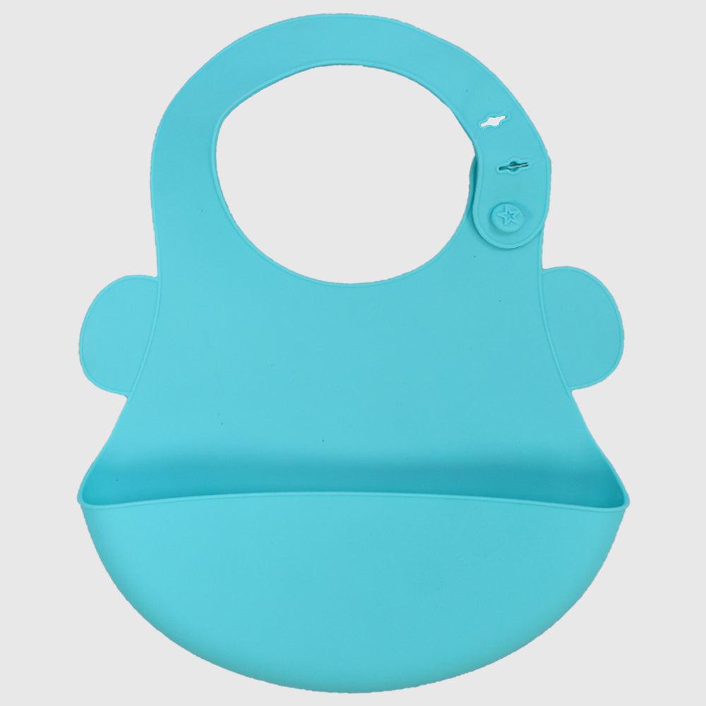 Aqua Silicone Bib - Ourkids - Bella Bambino