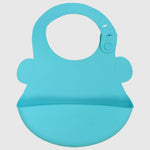 Aqua Silicone Bib - Ourkids - Bella Bambino