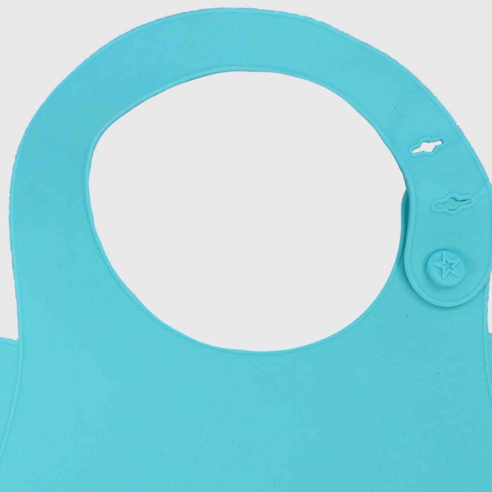 Aqua Silicone Bib - Ourkids - Bella Bambino