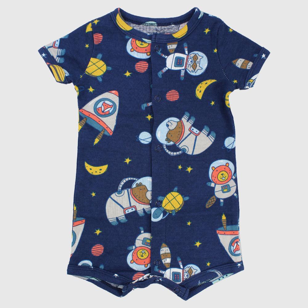 Astronaut Animals Short-Sleeved Romper - Ourkids - Mini Me