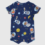 Astronaut Animals Short-Sleeved Romper - Ourkids - Mini Me