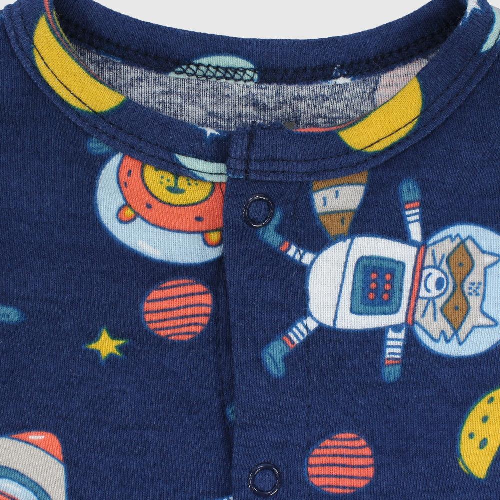 Astronaut Animals Short-Sleeved Romper - Ourkids - Mini Me