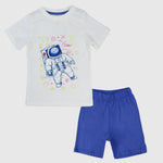 Astronaut Short-Sleeved Pajama - Ourkids - Rosso