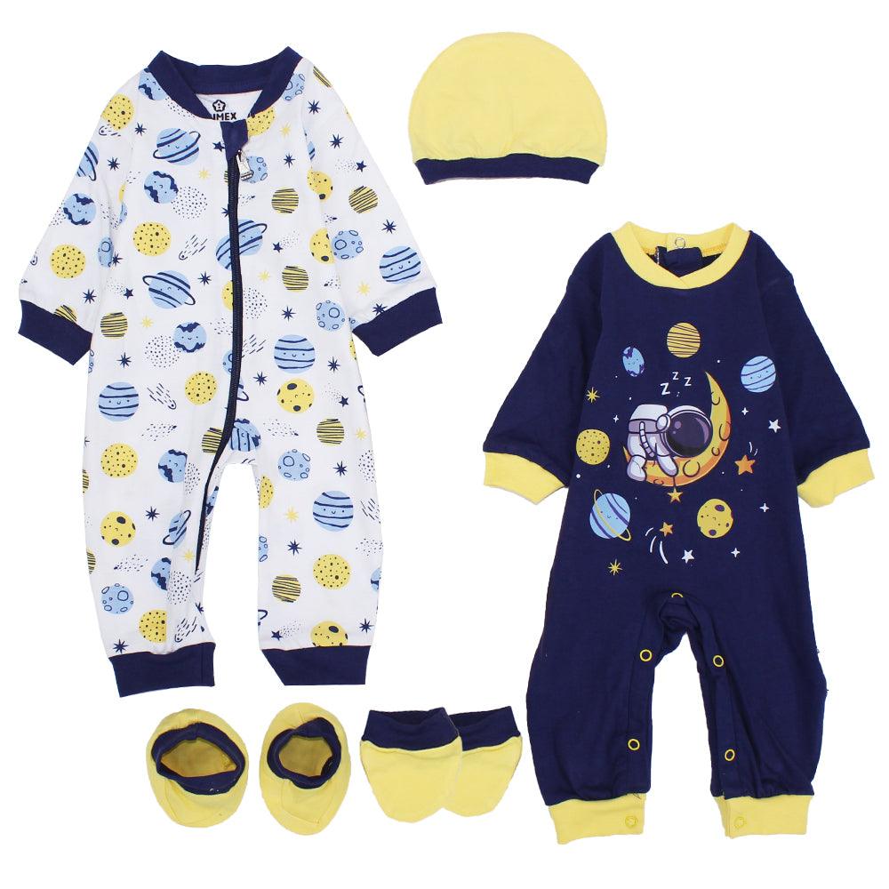 Astronomy Footless Onesie (Pack Of 2 ) - Ourkids - Lumex