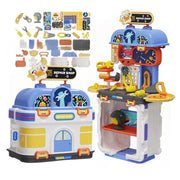 DIY Repair Shop and Tool Workbench 2-in-1 Playset – 42 Pcs