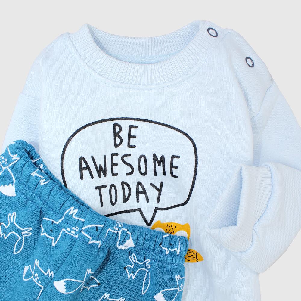 Awesome Fox Long-Sleeved Fleeced Pajama - Ourkids - JOKY