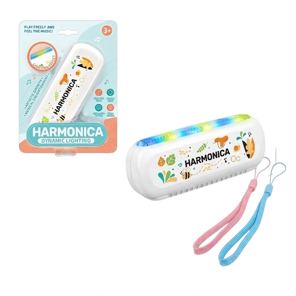 Harmonica Dynamic Lighting Musical Toy – White - Toys - OKO