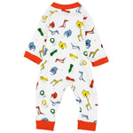 Baby Animals Footless Onesie - Ourkids - Papillion