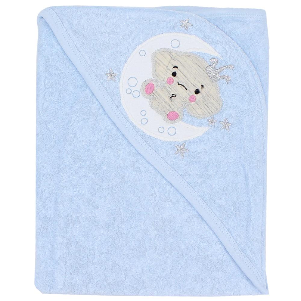 Baby Blue Baby Hooded Towel (Elephant) - Ourkids - Al Sayad