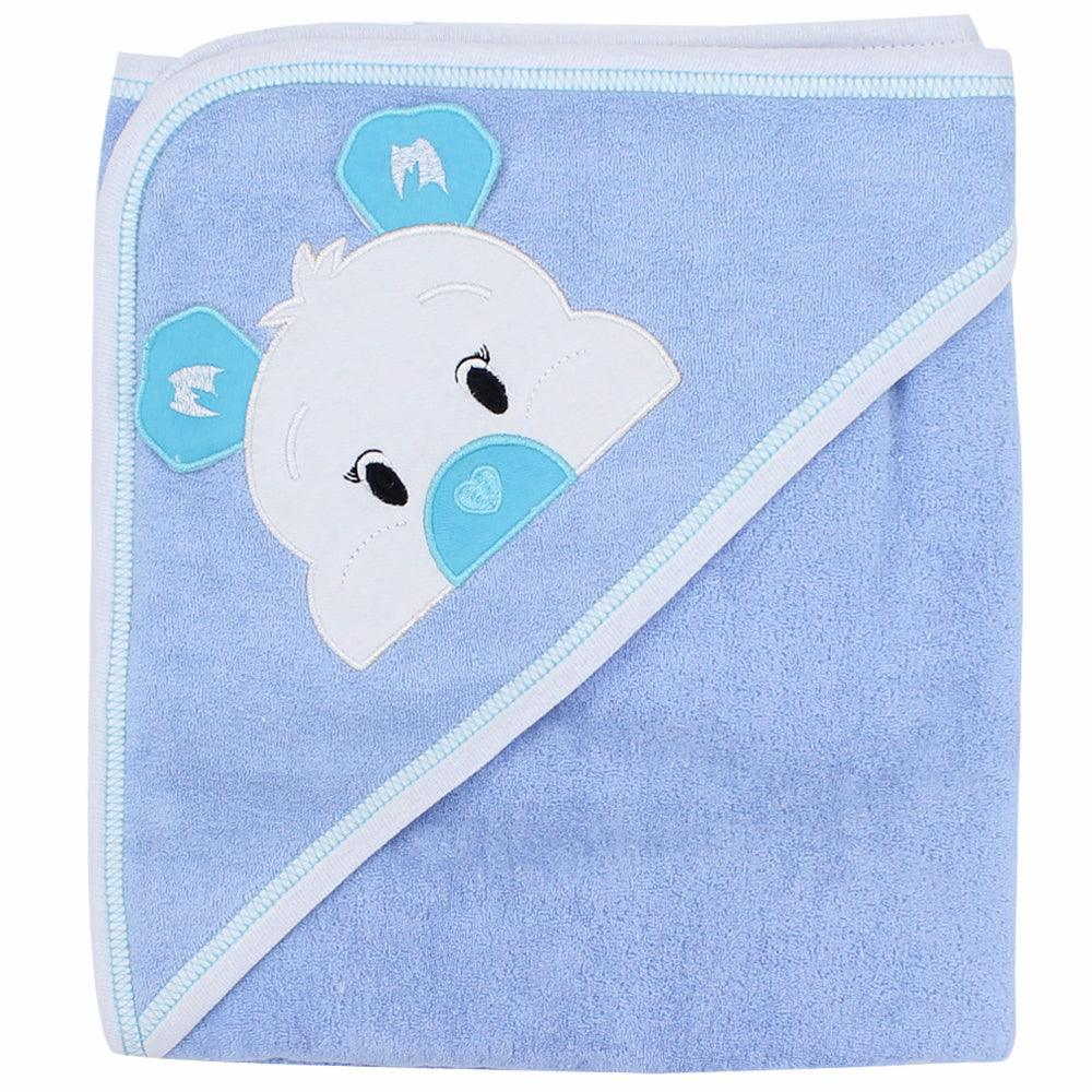 Baby Blue Baby Hooded Towel - Ourkids - Papillion