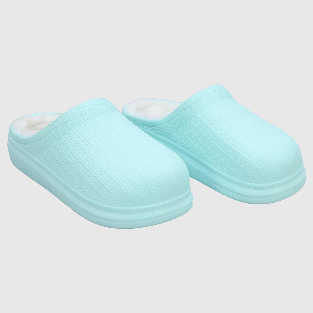 Baby Blue Fur Warm Clogs Slippers - Ourkids - Onda