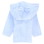 Baby Blue Long-Sleeved Velvet Hooded Pajama - Ourkids - Ourkids