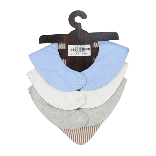 Bibs Baby Boys Cotton Bib Set – "Oh Baby, It’s a Boy" (Pack of 3, Scarf Style)