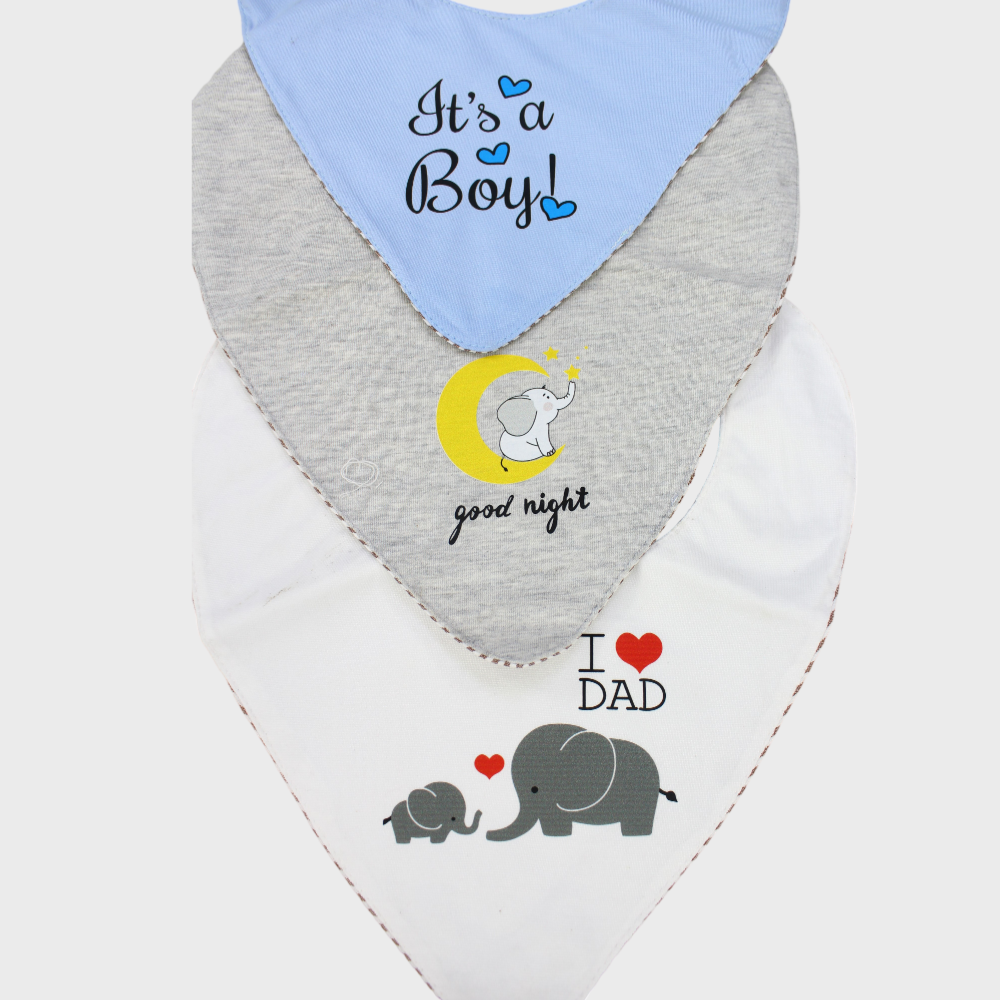 Baby Boys' Bib (Pack Of 3) - Ourkids - Cherries