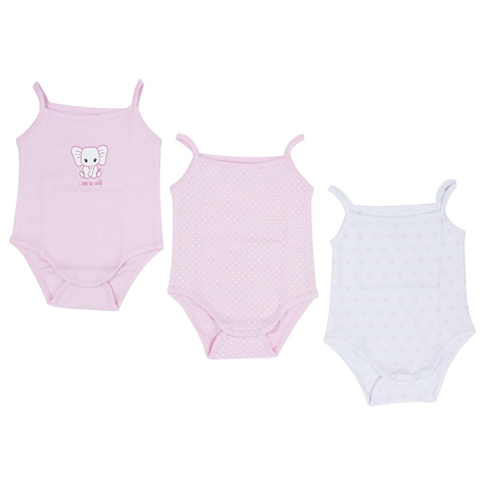 Baby Elephant Sleeveless Bodysuit (Pack Of 3) - Ourkids - Pompelo