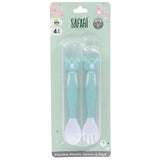 Baby Flexible Spoon & Fork Set - Ourkids - Safari Baby