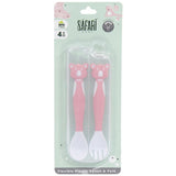 Baby Flexible Spoon & Fork Set - Ourkids - Safari Baby