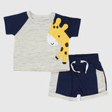 Baby Giraffe Short-Sleeved Pajama - Ourkids - Al Sayad