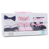 Baby Girl's Headband and Socks Giftset 0-9 M (Pack Of 6) - Ourkids - Bubble Boom