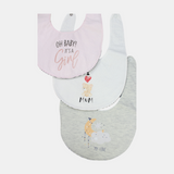 Baby Girls' Bib (Pack Of 3) - Ourkids - Cherries