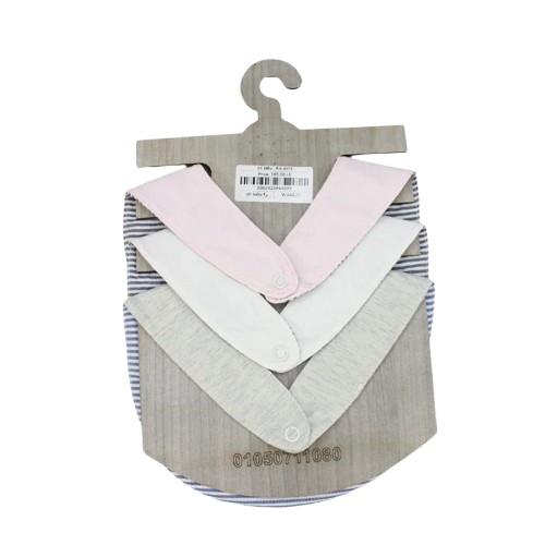 Baby Girls Cotton Bibs – Pack of 3 – "Oh Baby, It’s a Girl