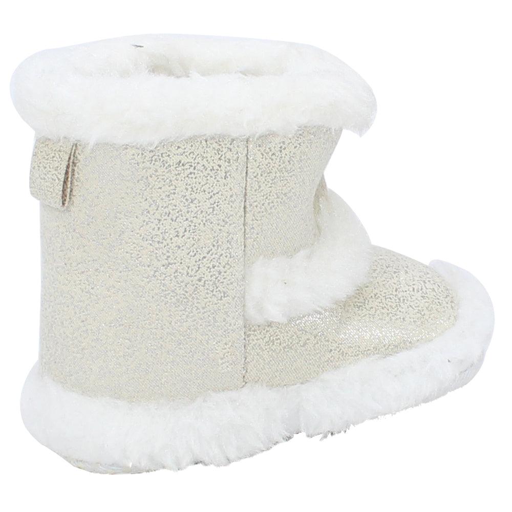 Baby Girls' Half Boots With Fur - Ourkids - Cherries