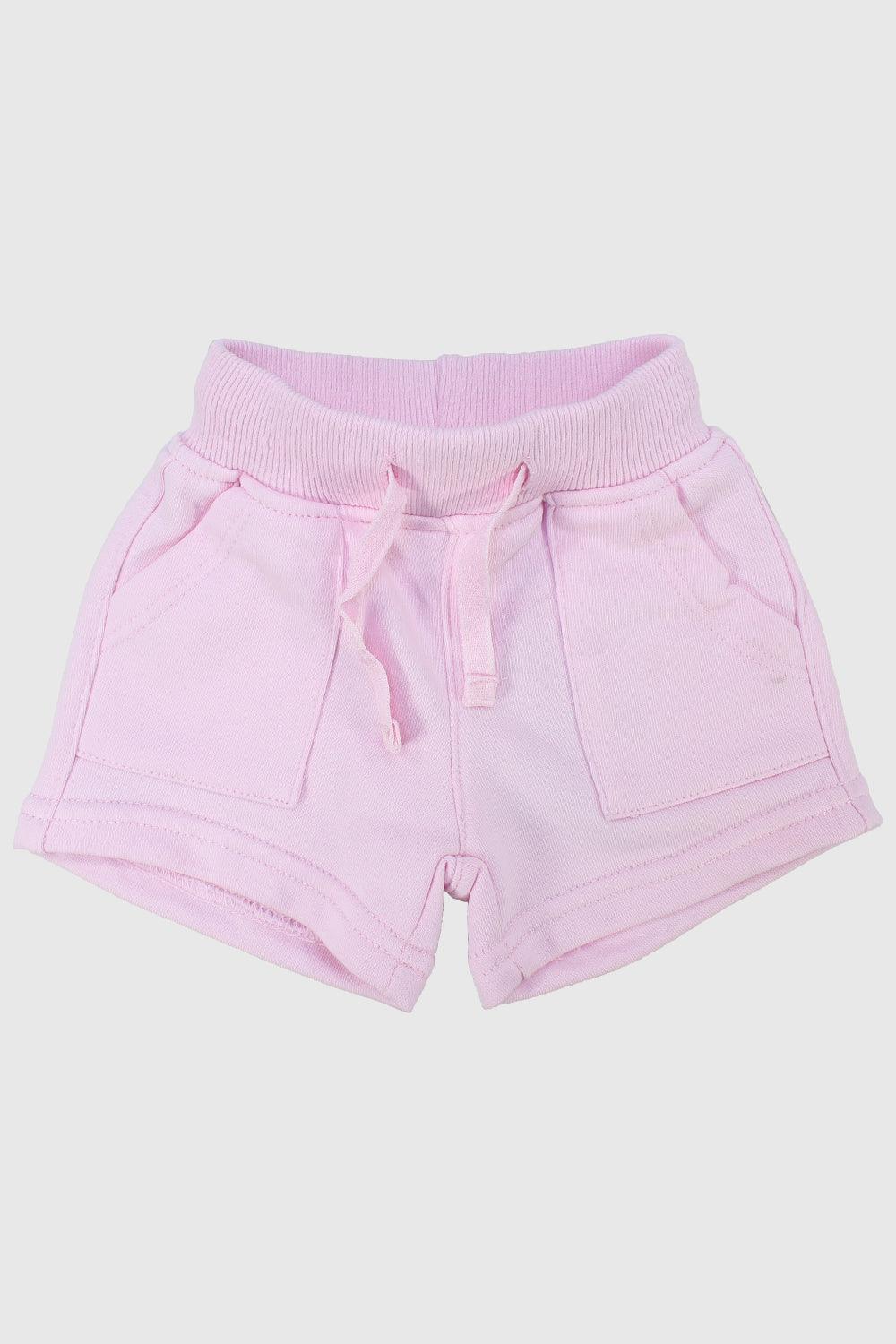 Baby Girls' Pink Comfy Shorts - Ourkids - Playmore