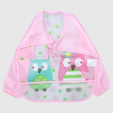 Baby Owls Long-Sleeved Bib - Ourkids - Bella Bambino