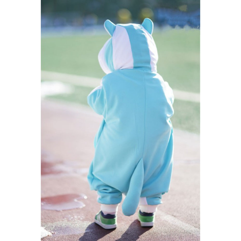Onesie – Baby Blue & Squirrel Print