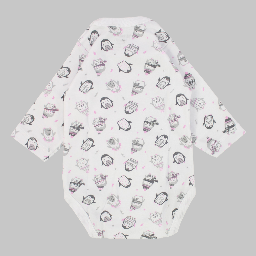 Baby Penguins Long-Sleeved Bodysuit - Ourkids - Papillion