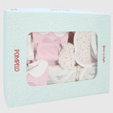 Baby Pink 9-Piece Baby Layette Set - Ourkids - Pompelo