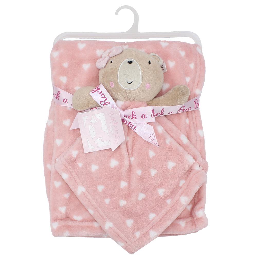 Baby Pink Bear Blanket - Ourkids - Bubble Boom