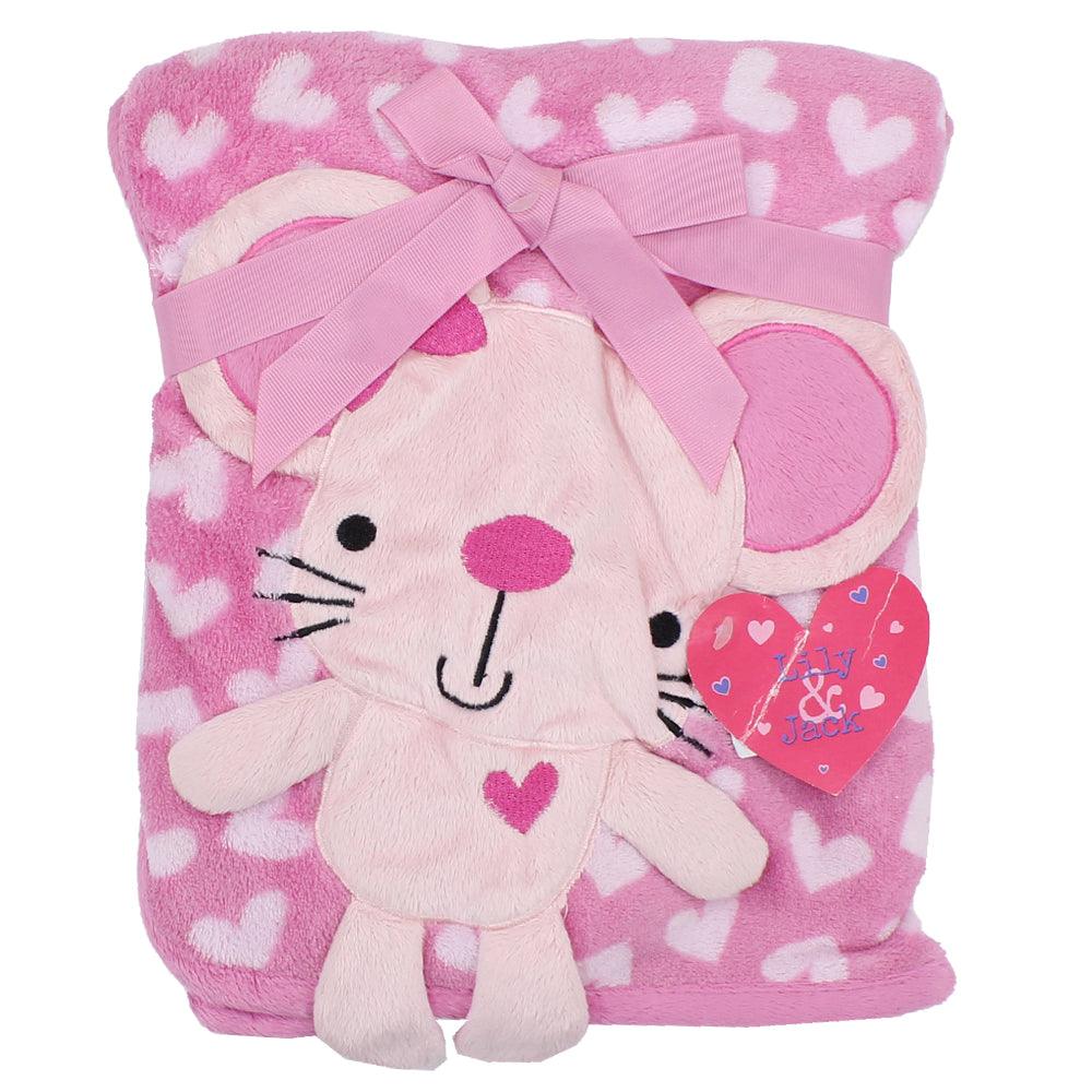 Baby Pink Bunny Blanket - Ourkids - Bubble Boom